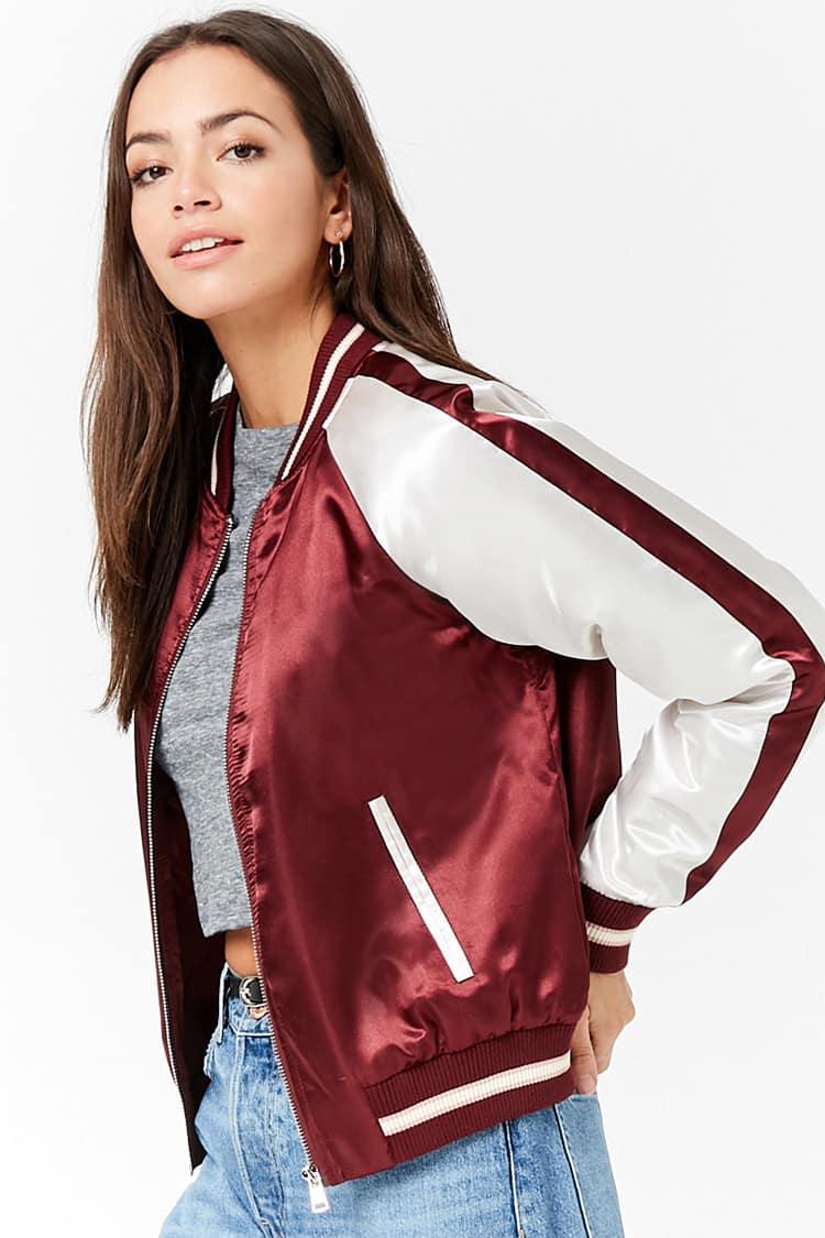 forever 21 padded bomber jacket