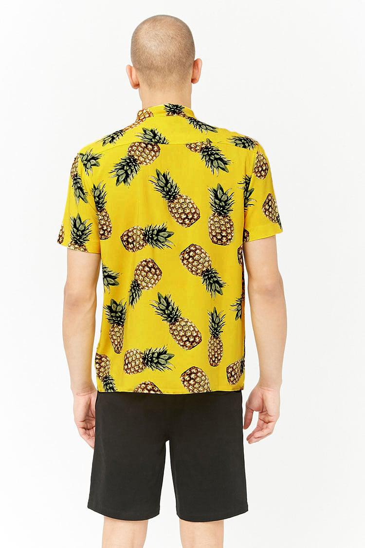 pineapple button up shirt
