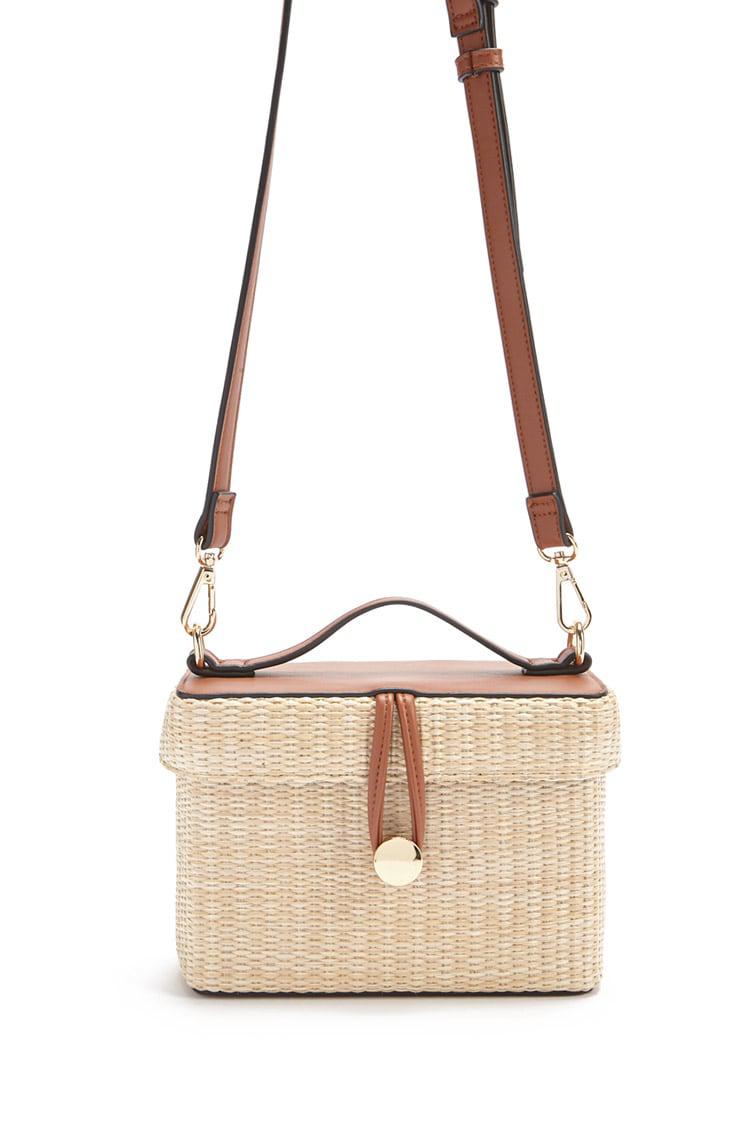 Forever 21 straw crossbody bag Clearance