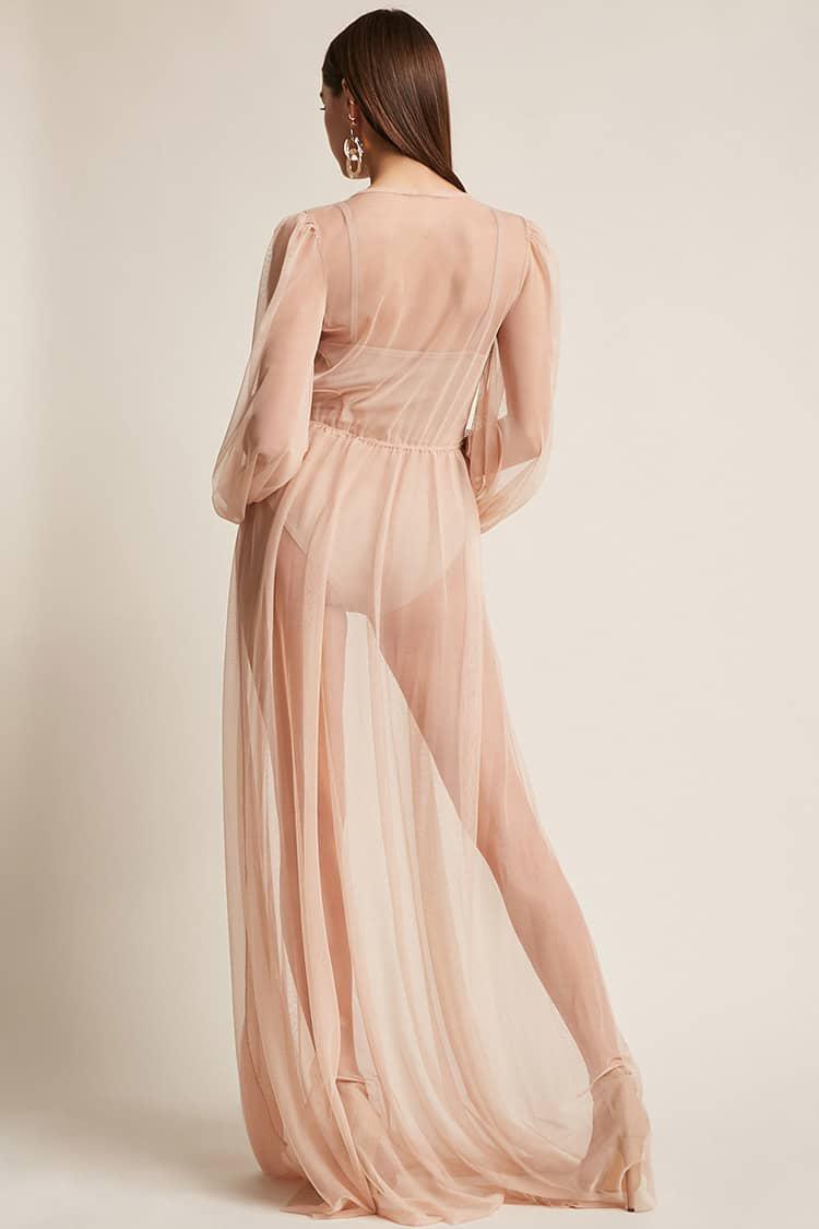 kikiriki sheer maxi dress