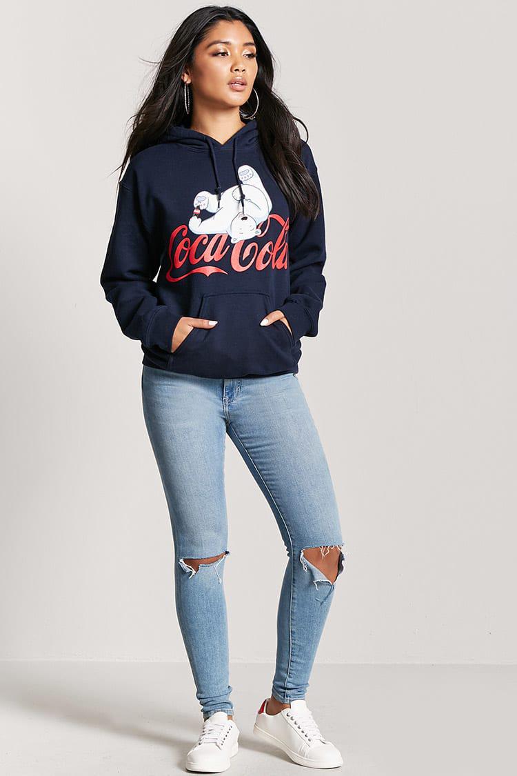 coca cola sweatshirt forever 21