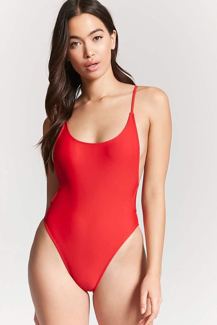 forever 21 red bathing suit. 