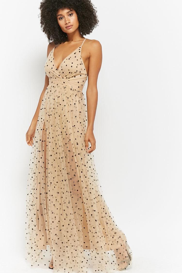 polka dot sequin dress