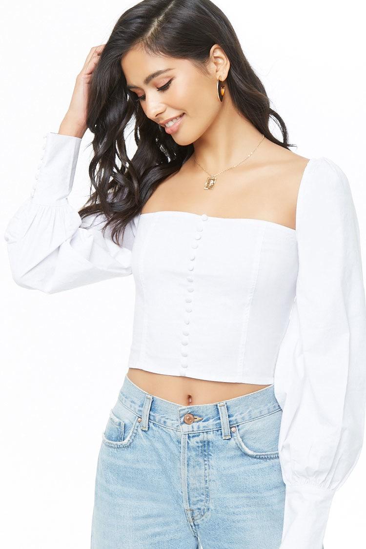 Featured image of post Steps to Prepare White Peasant Crop Top