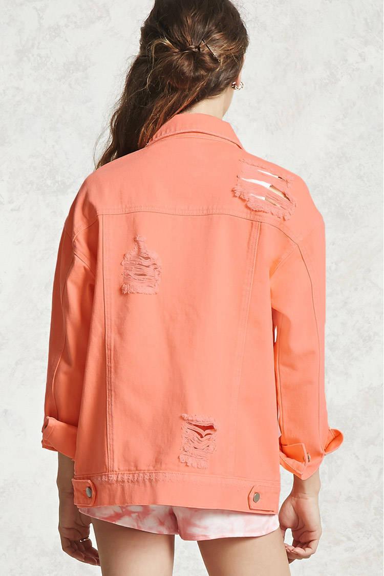 light orange denim jacket