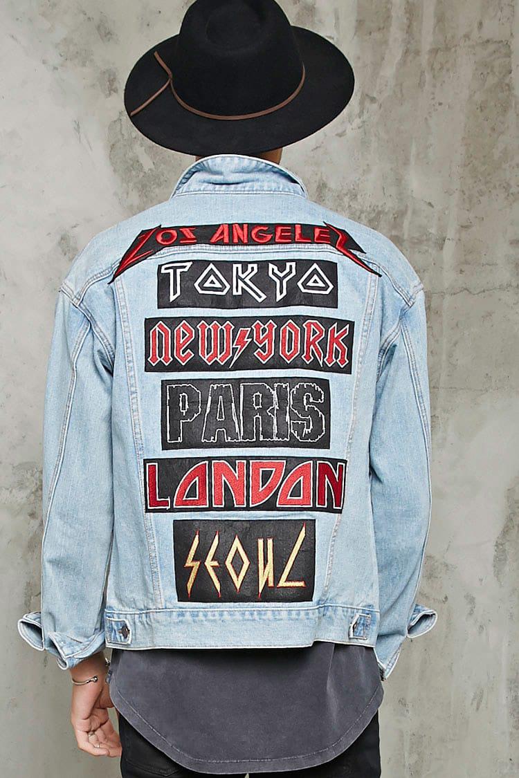 forever 21 mens jean jacket