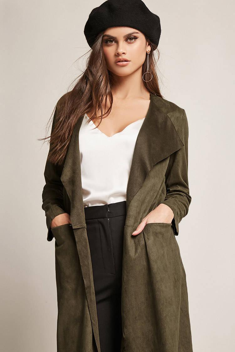 suede cardigan