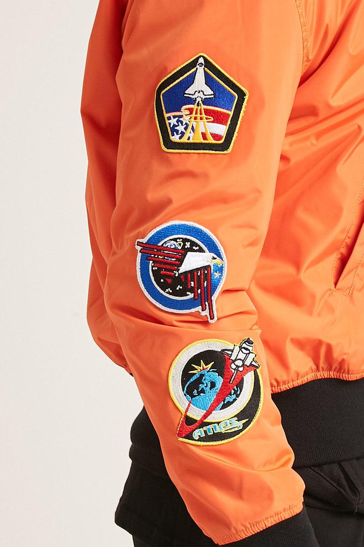 forever 21 orange nasa jacket