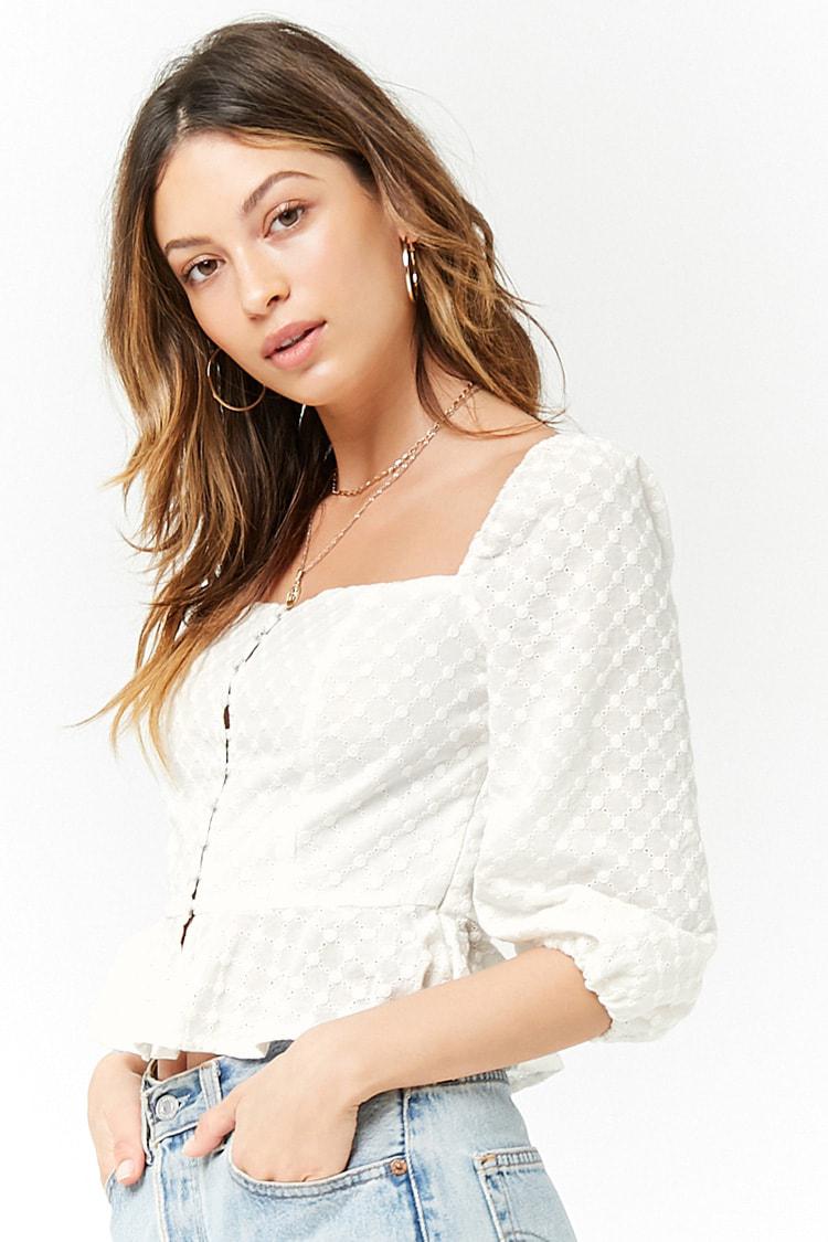 square neck top forever 21