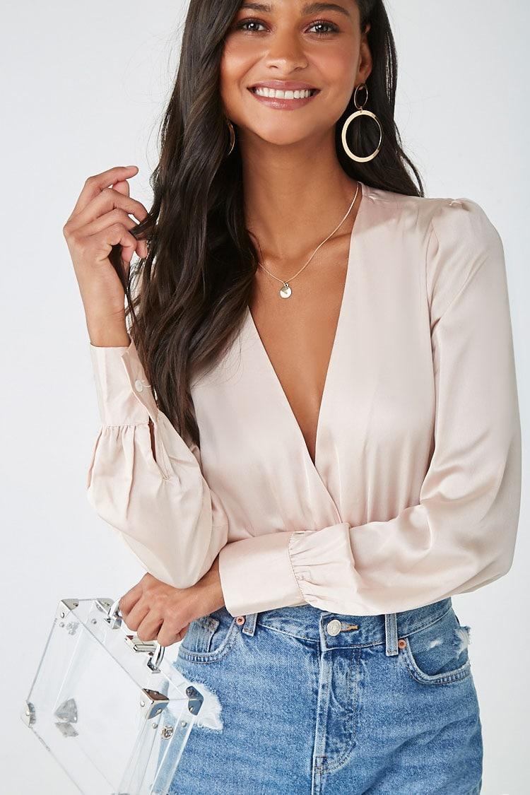 surplice bodysuit