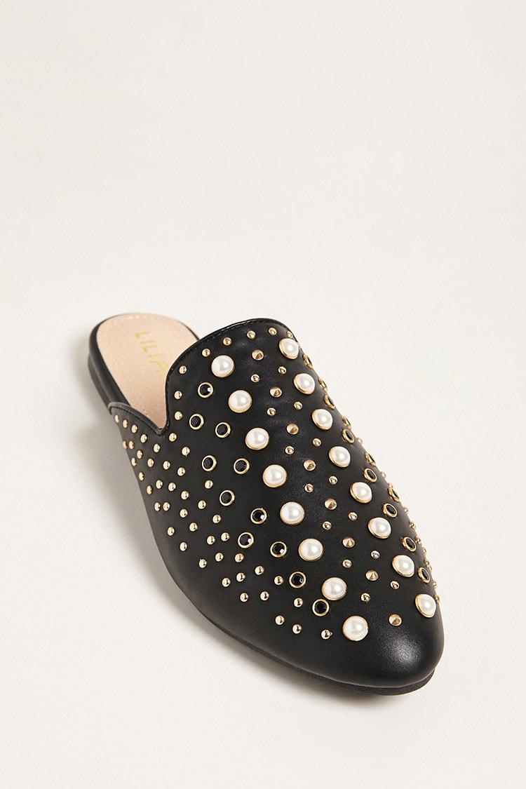 studded loafer mules