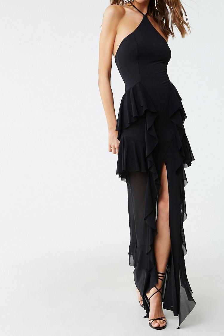 Forever 21 Tulle Kikiriki Halter Ruffle Dress Black Lyst Forever 21 Tulle Kikiriki Halter Ruffle Dress Black Lyst
