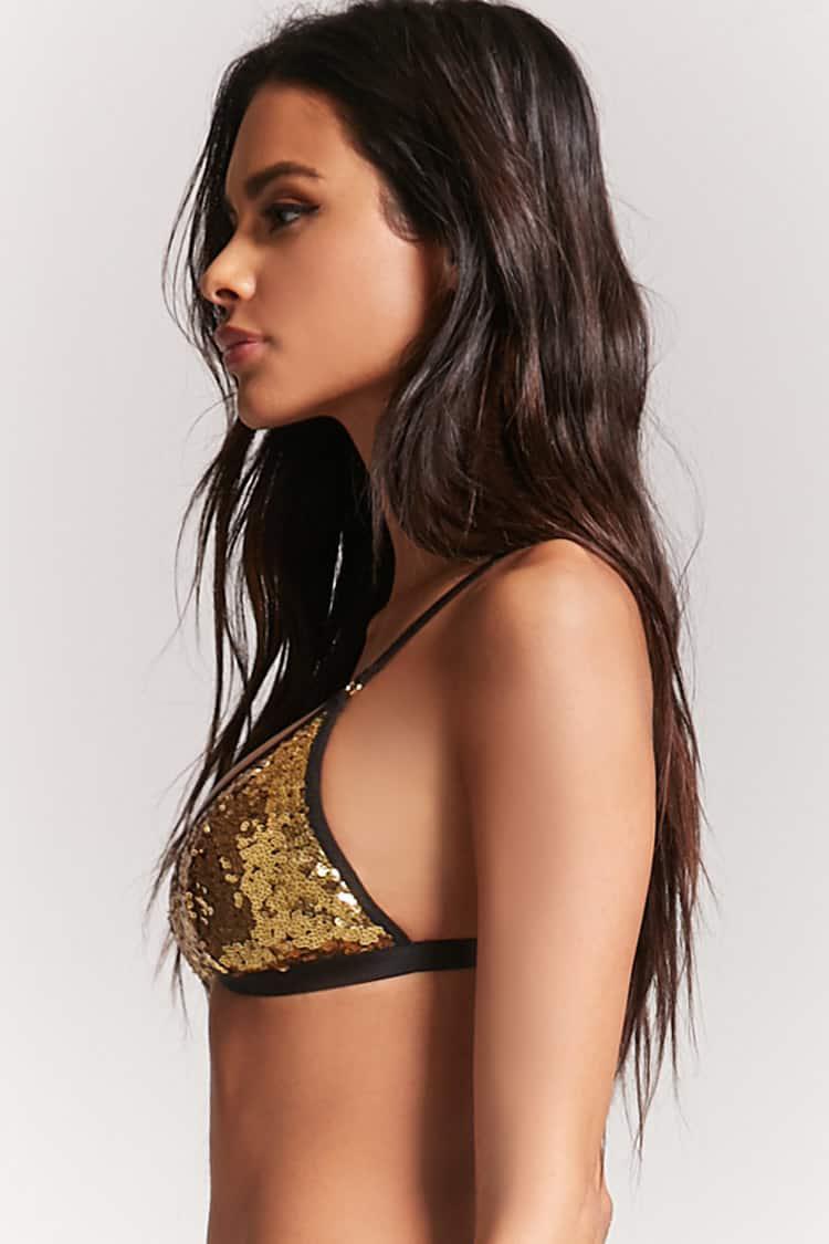 sequin bra top forever 21