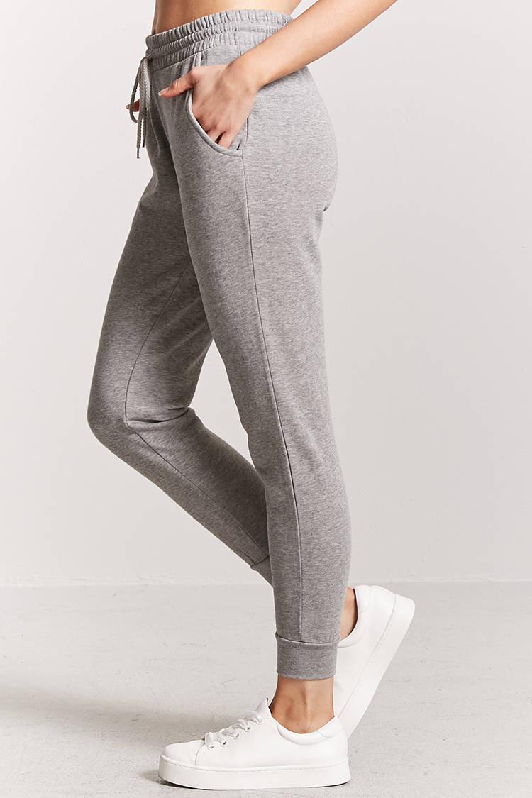 drawstring grey joggers