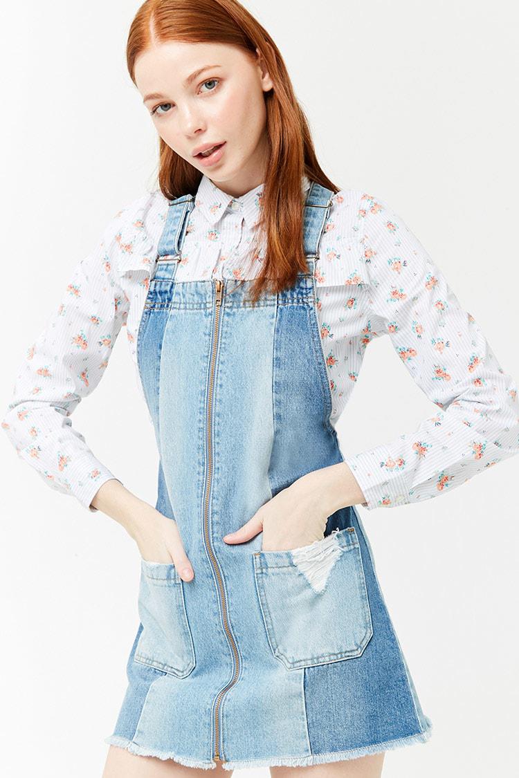 forever 21 dungaree dress