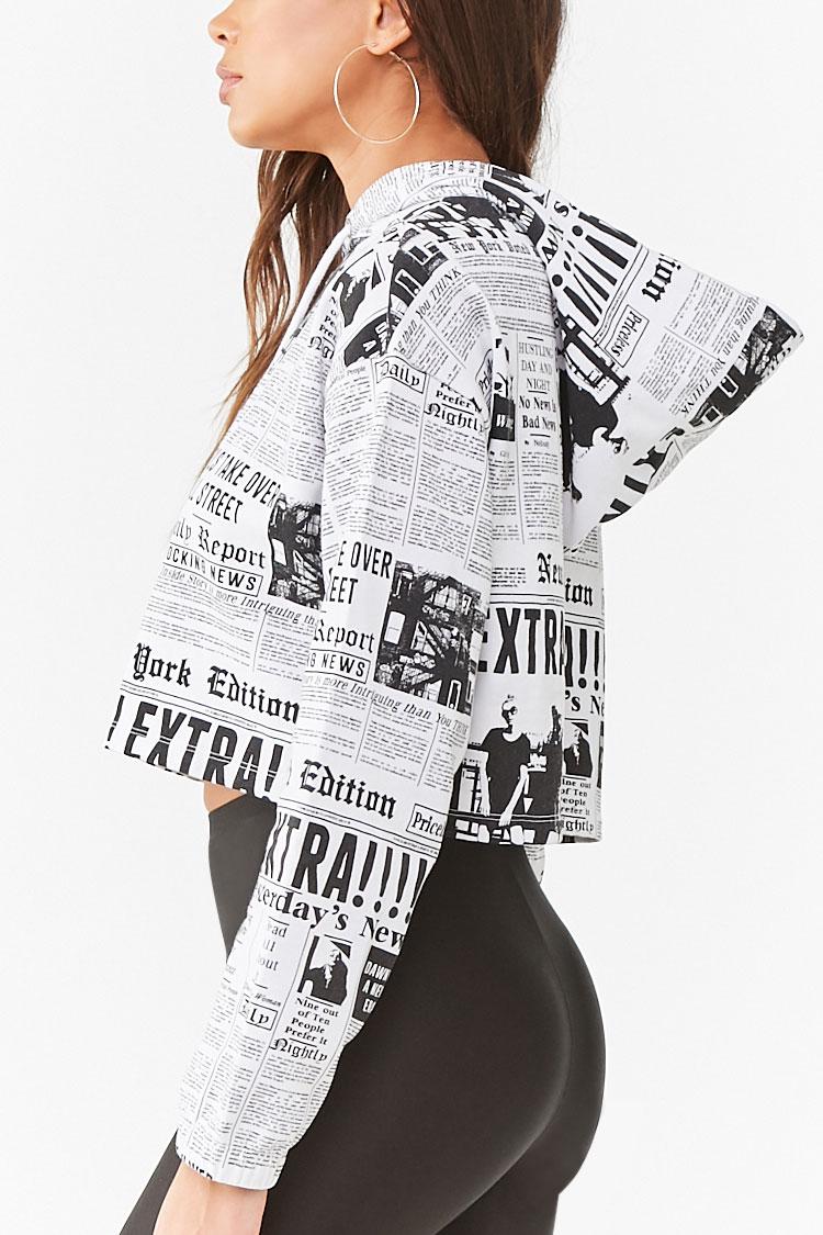 lightweight cropped hoodie