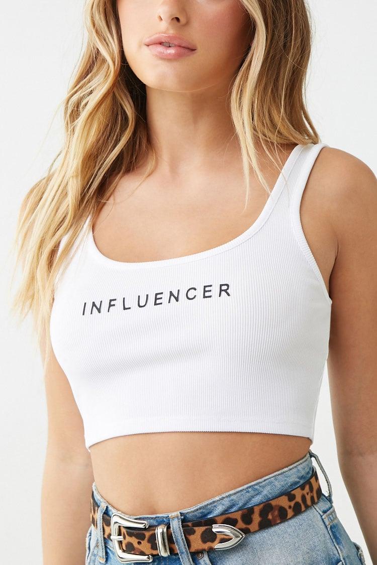 forever 21 white crop top