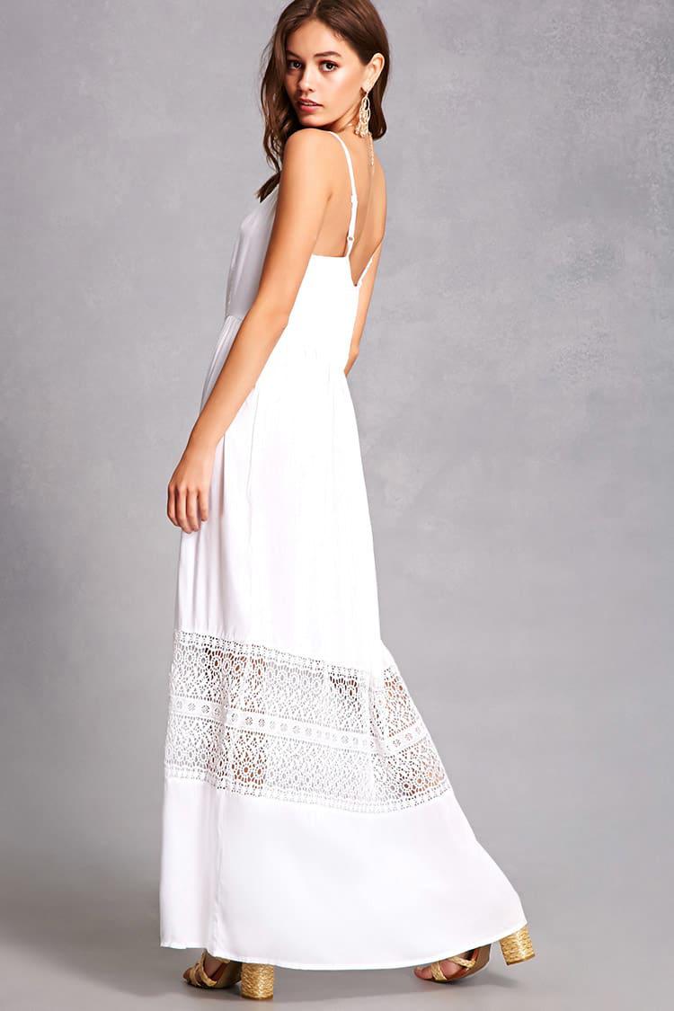 forever 21 crochet maxi dress