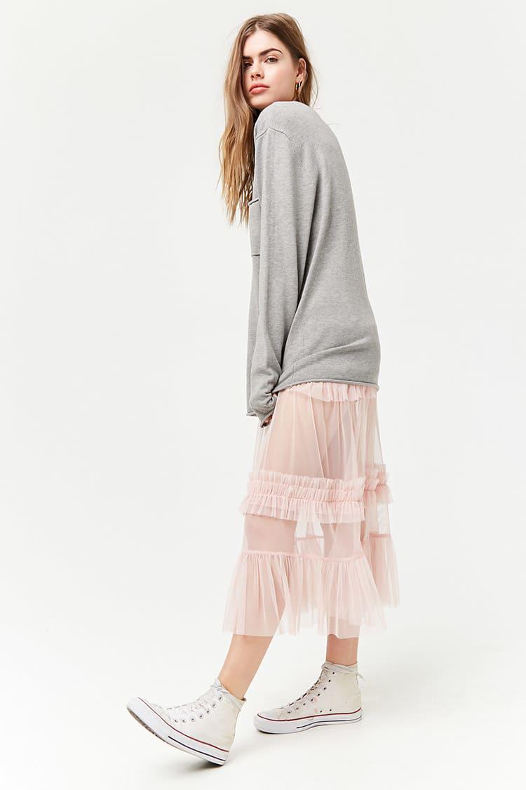 forever 21 tiered maxi skirt
