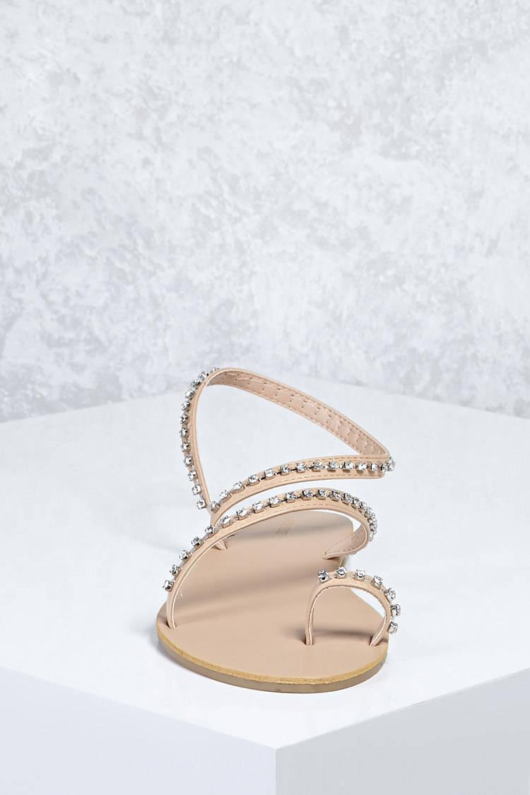 rhinestone strappy sandals