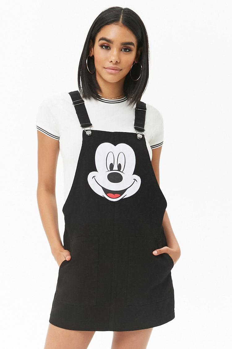 forever 21 mickey mouse overall dress