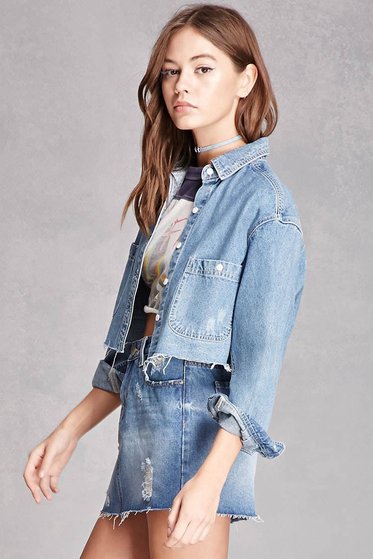 denim cut jacket