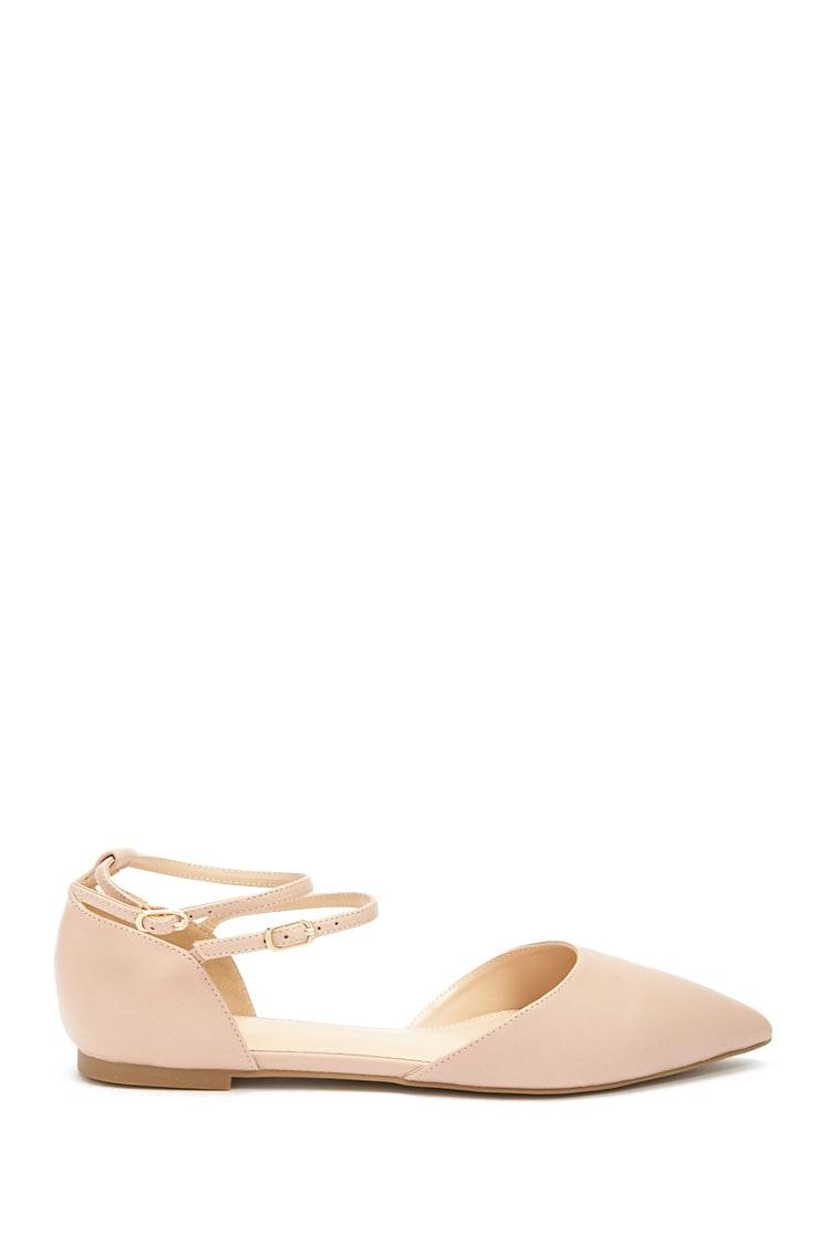 pointed strap flats