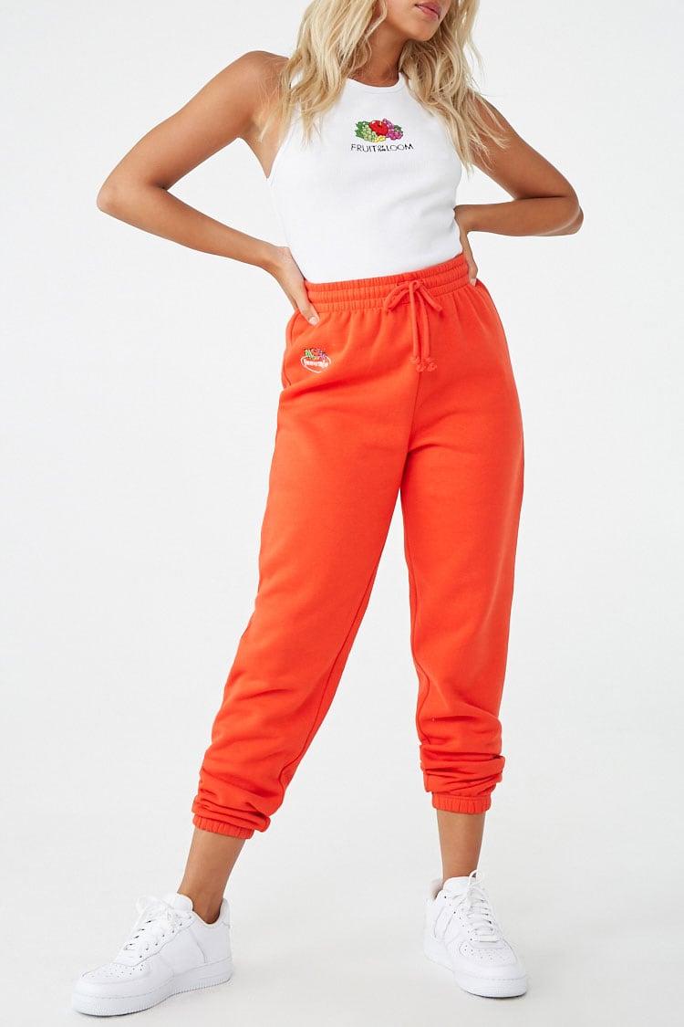 fruit of the loom orange sweatpants