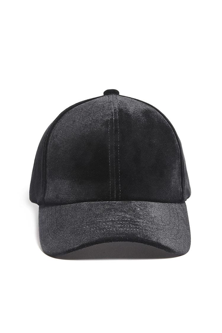 Forever 21 Men Velvet Baseball Cap in 