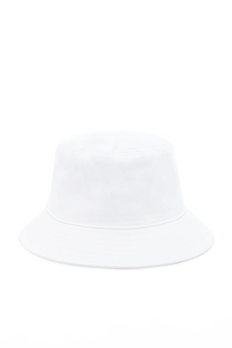 white baby bucket hat