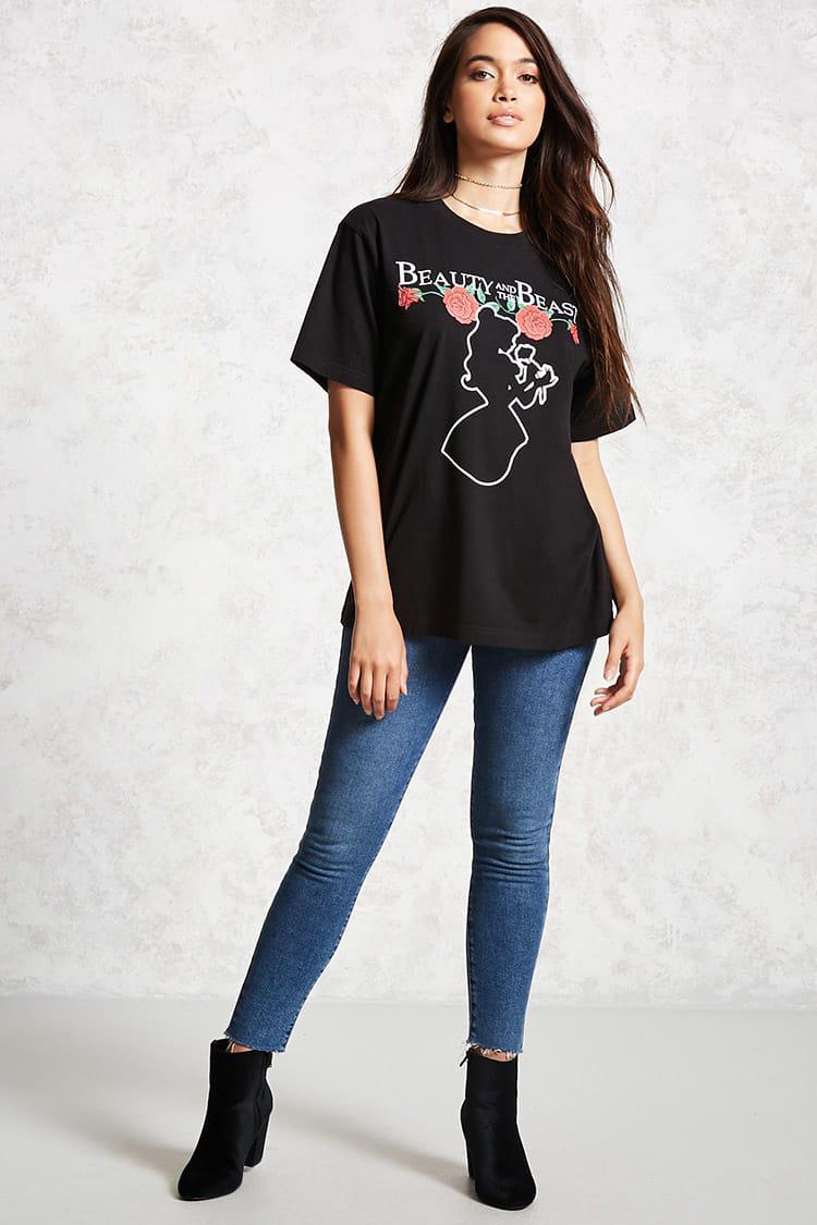 beauty and the beast shirt forever 21