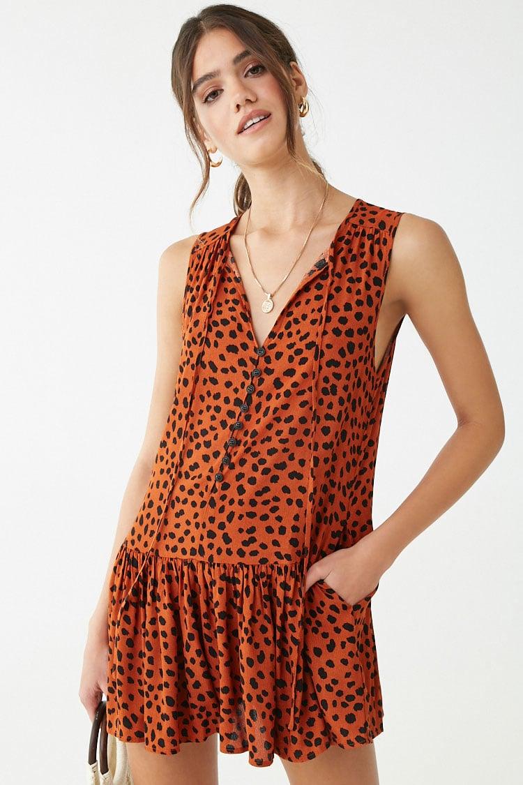 forever 21 orange romper
