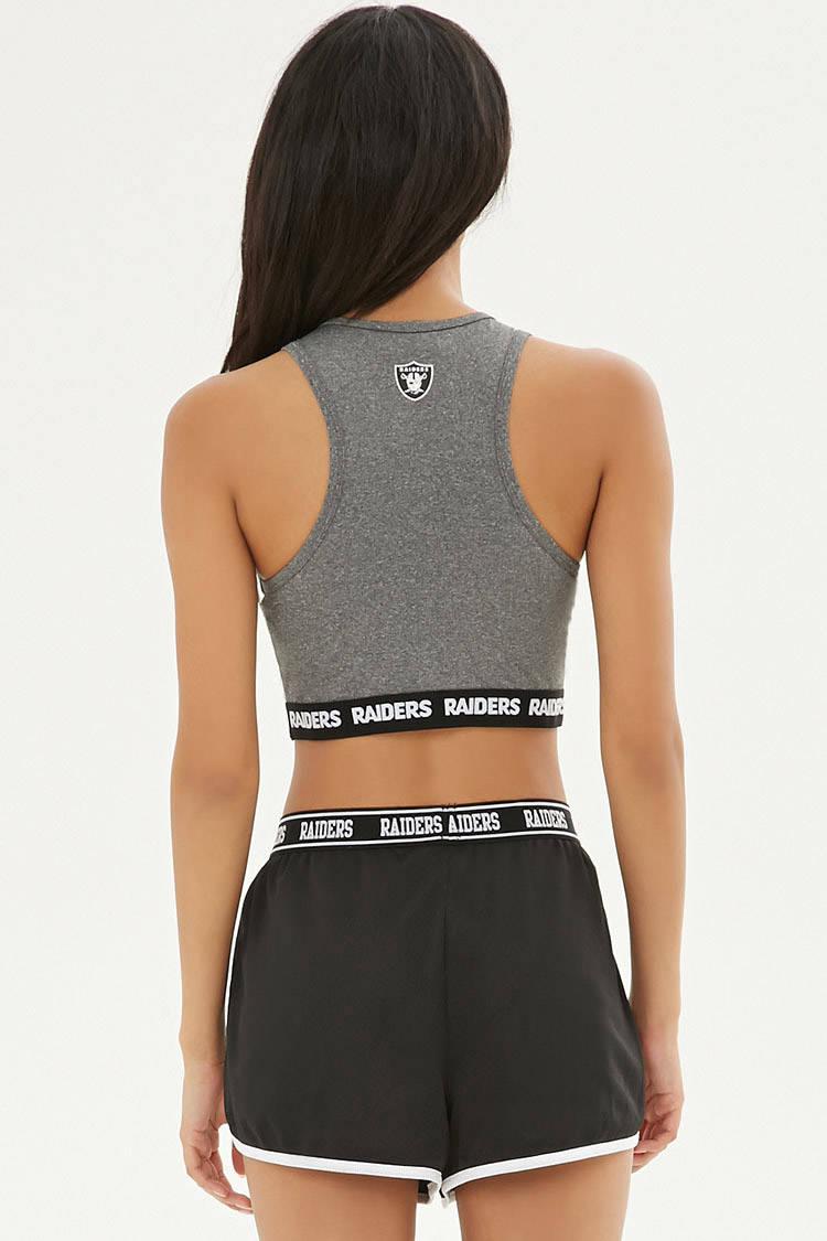 raiders crop top hoodie