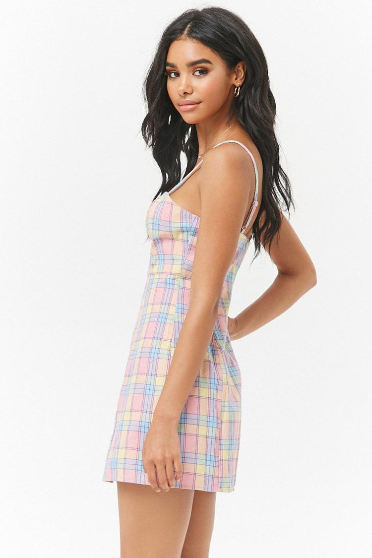yellow plaid dress forever 21