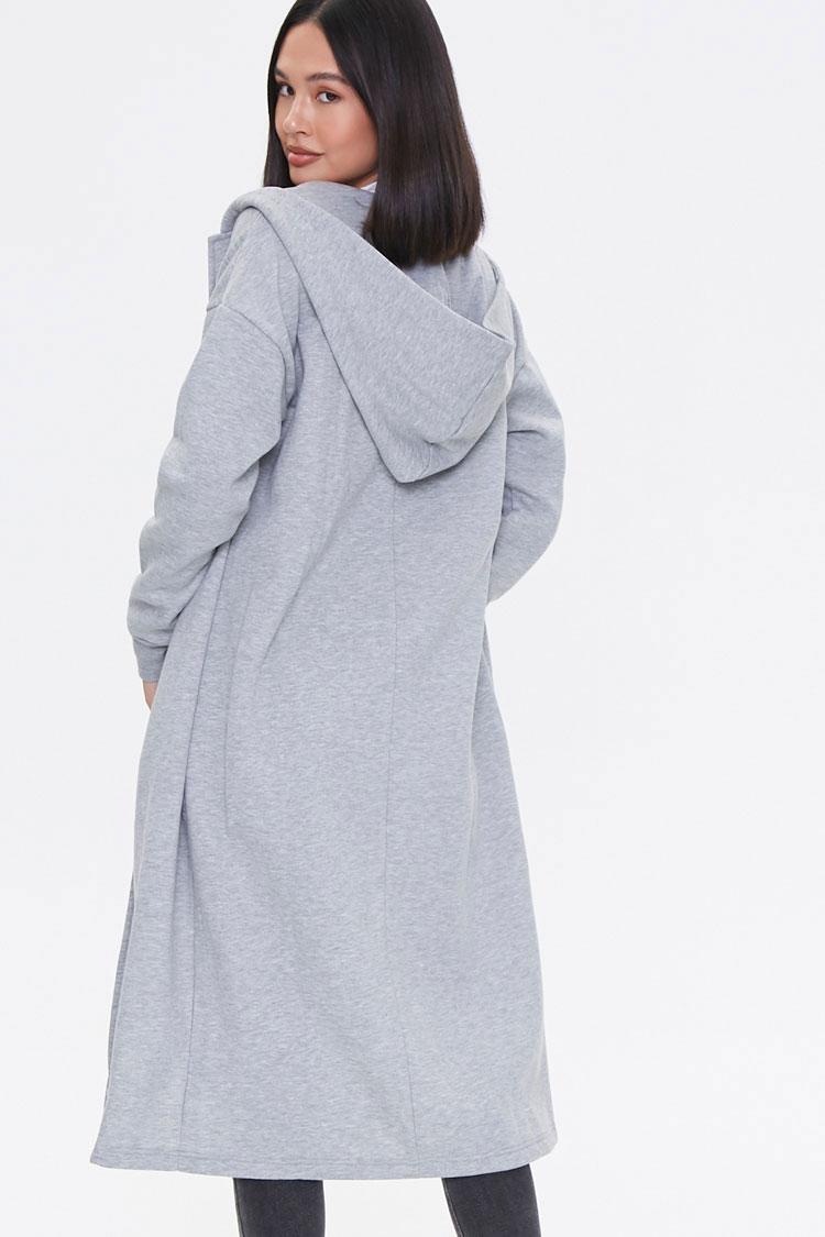 hooded duster jacket