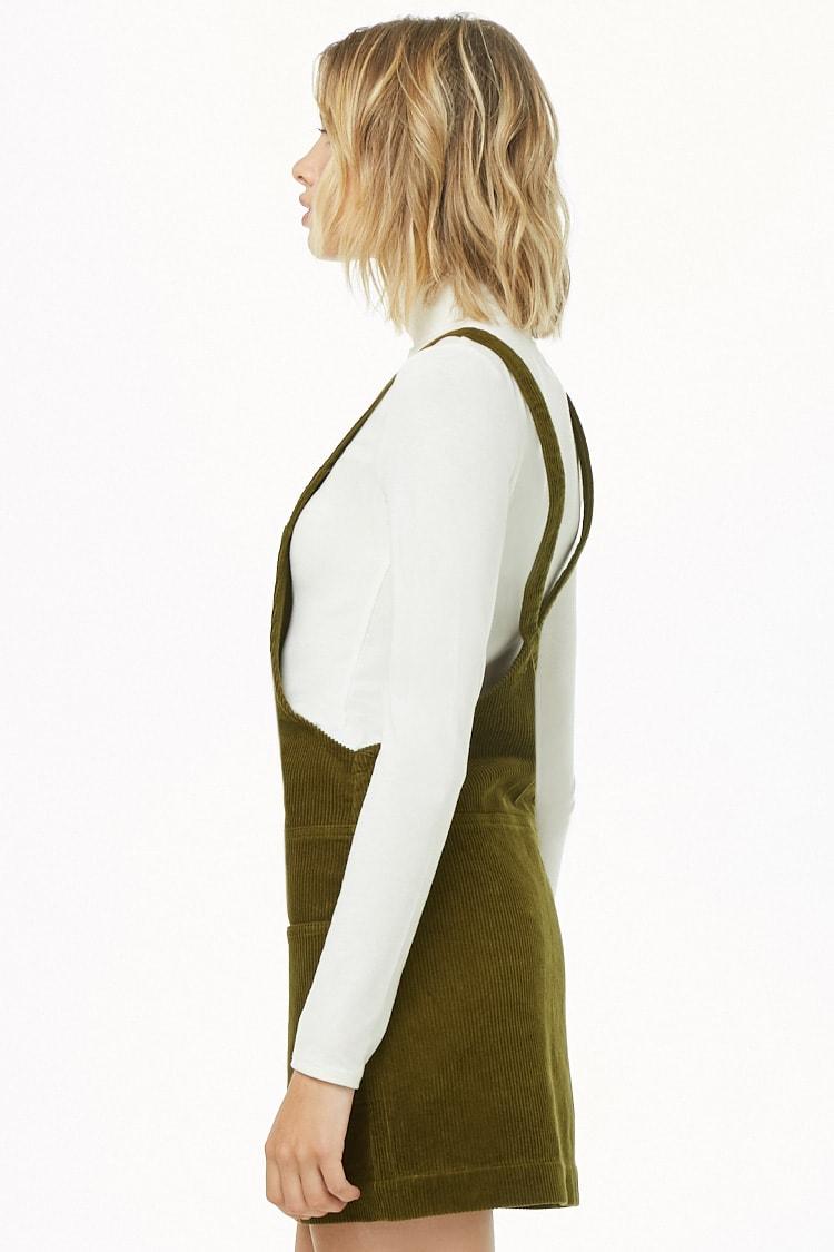 corduroy zip up dress
