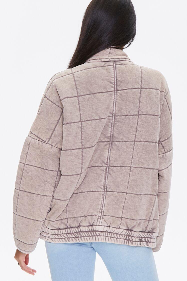 quilted zip up jacket