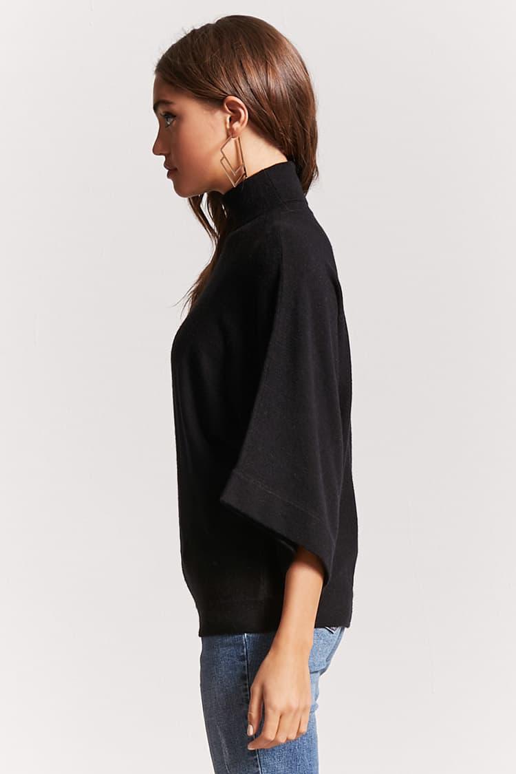 dolman sleeve turtleneck sweater