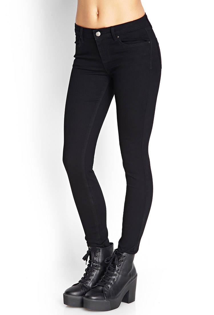forever 21 black skinny jeans