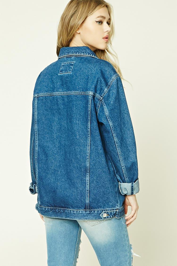 forever 21 oversized jean jacket
