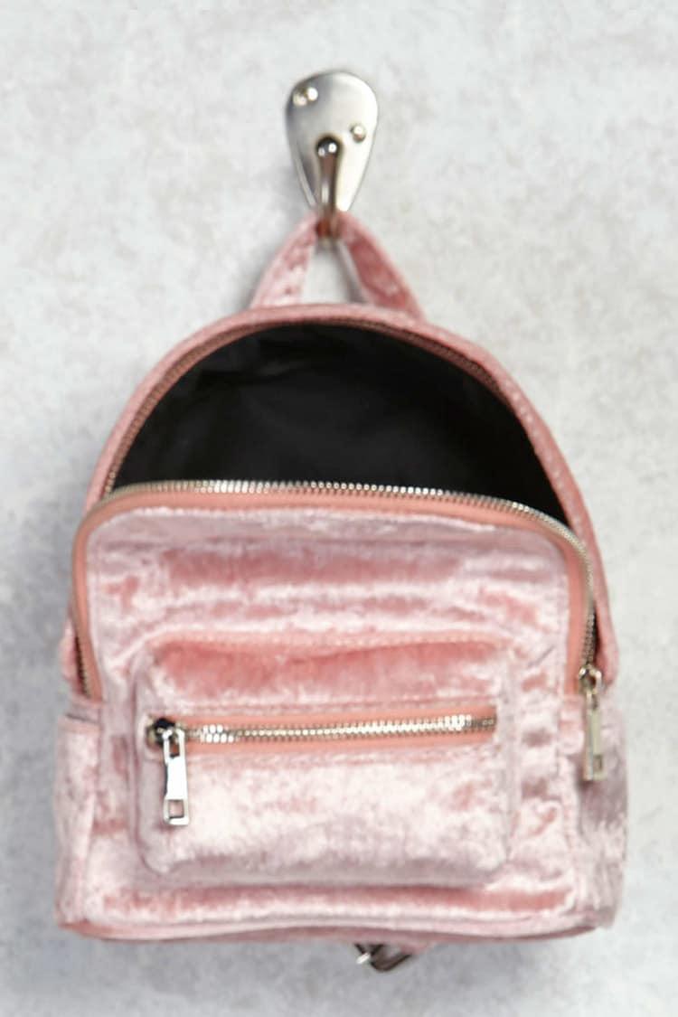 velvet mini backpacks