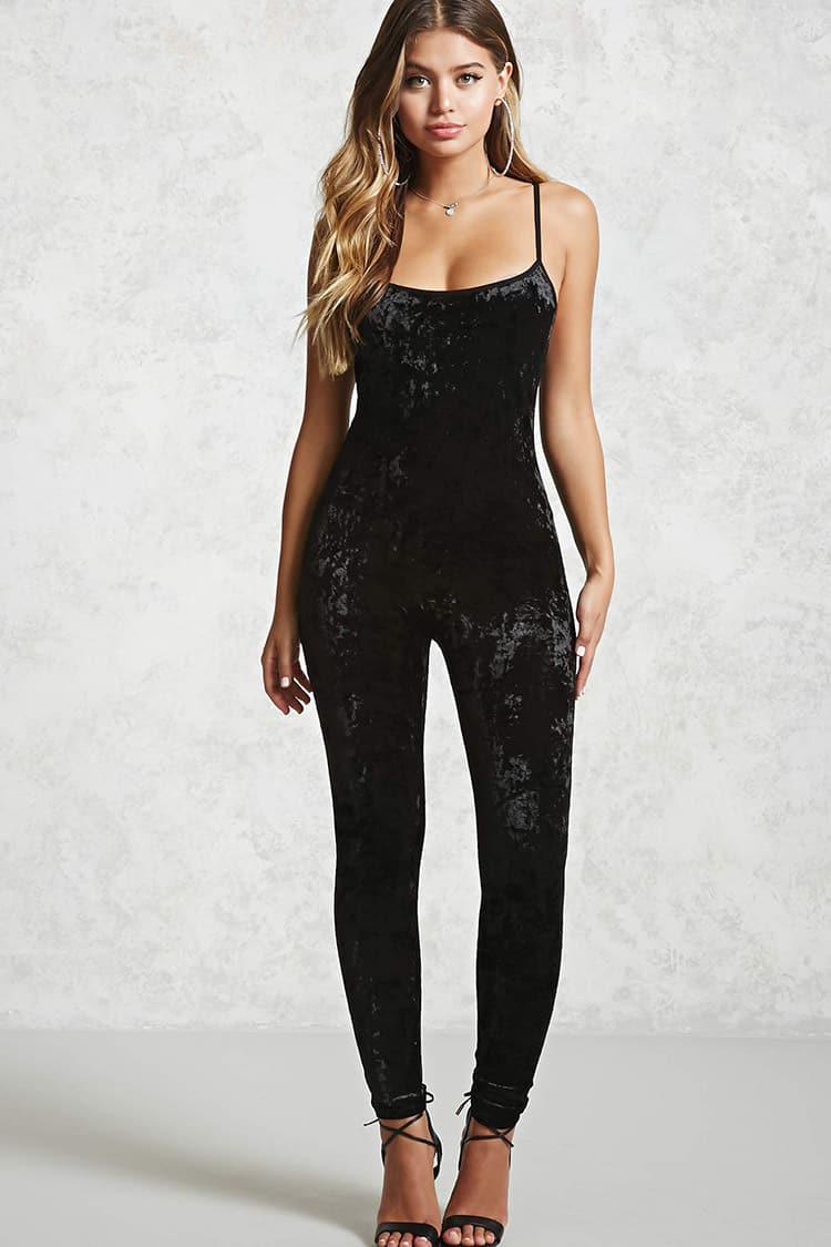 velvet jumpsuit forever 21