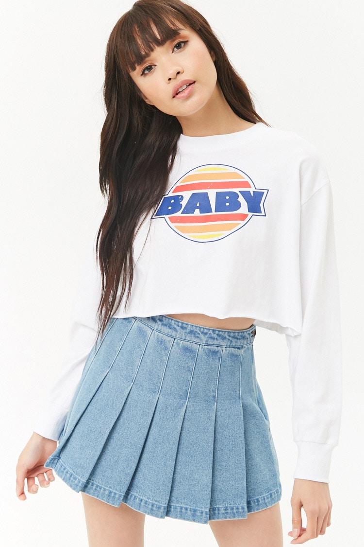 forever 21 denim skirt