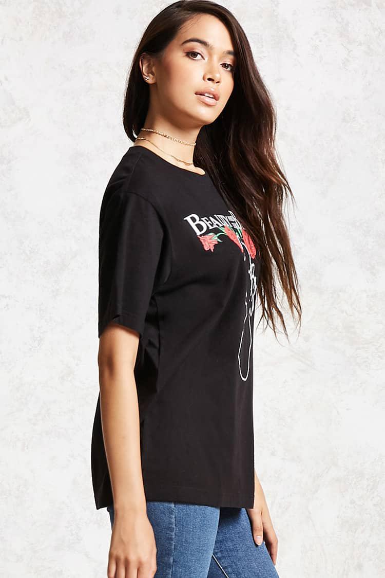 beauty and the beast shirt forever 21