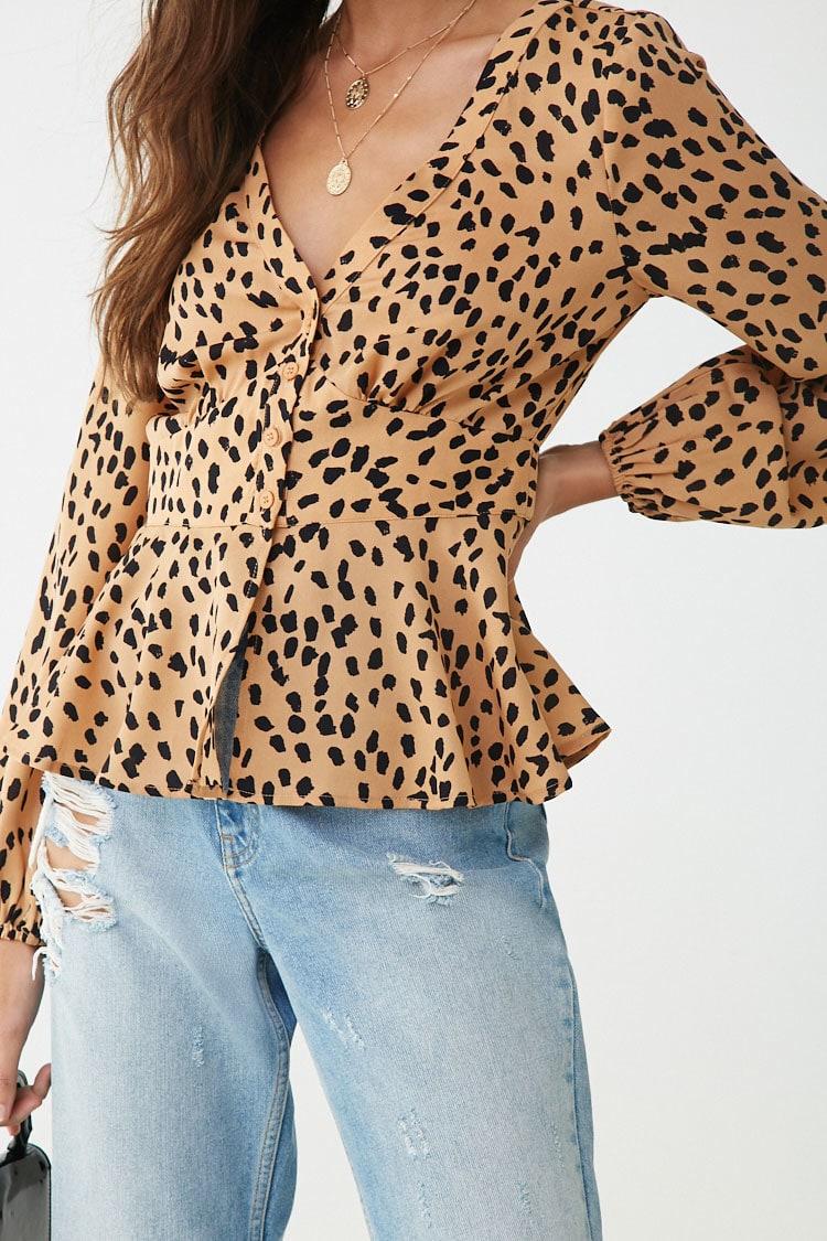 cheetah print top forever 21