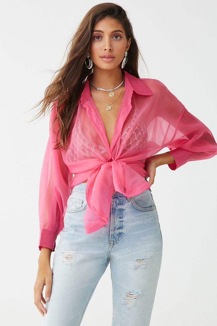 sheer shirts forever 21