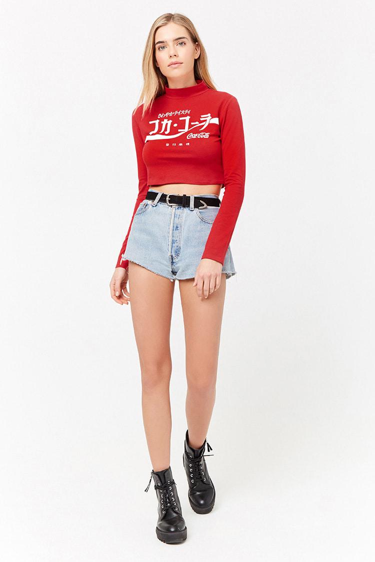 coca cola crop top forever 21