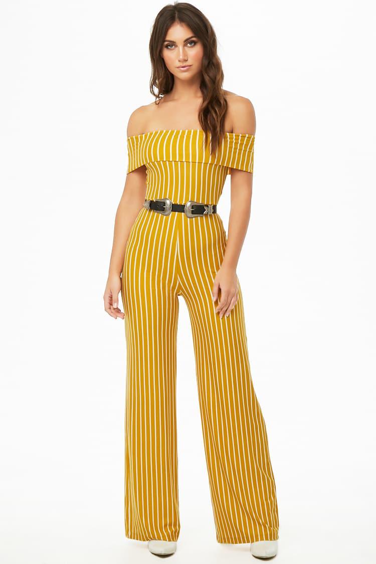 off the shoulder jumpsuit forever 21