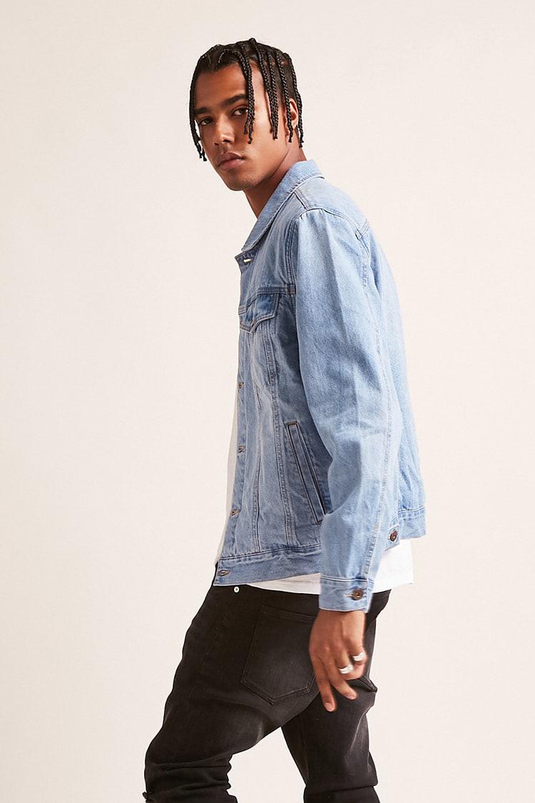 Forever 21 Leopard-lined Denim Jacket 