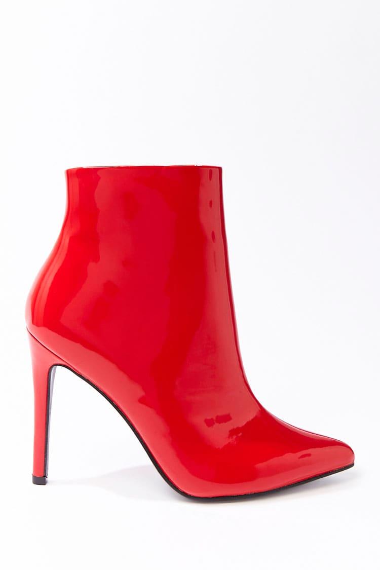 red stiletto boots